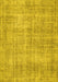 Machine Washable Persian Yellow Traditional Rug, wshtr462yw