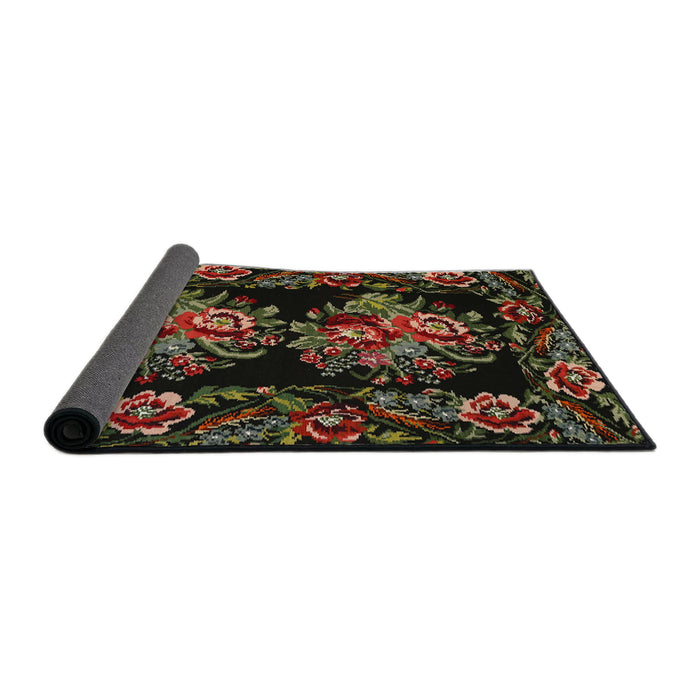 Sideview of Traditional Red Medallion Rug, tr463