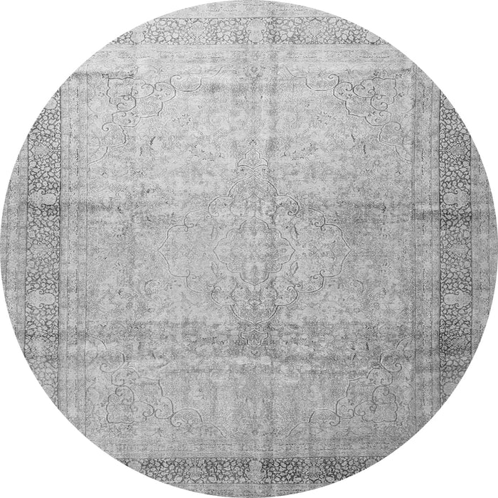 Square Persian Gray Traditional Rug, tr4630gry