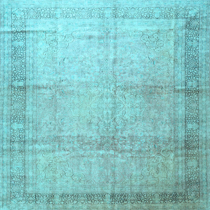 Square Persian Light Blue Traditional Rug, tr4630lblu