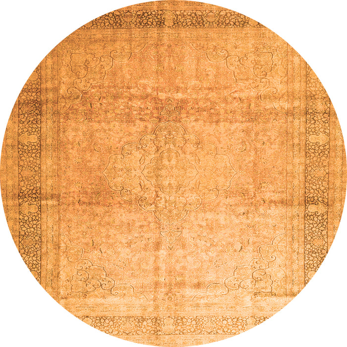 Square Persian Orange Traditional Rug, tr4630org