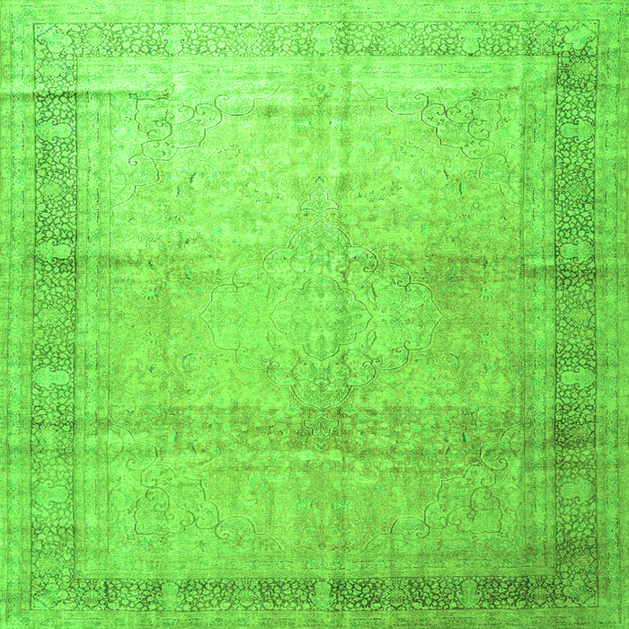 Serging Thickness of Persian Green Traditional Rug, tr4630grn