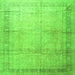 Serging Thickness of Persian Green Traditional Rug, tr4630grn