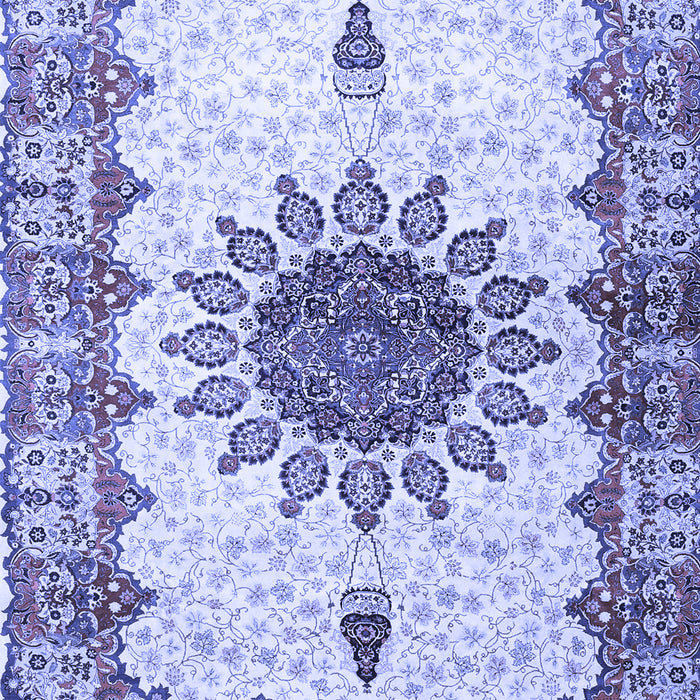 Medallion Blue Traditional Rug, tr4631blu