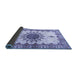 Sideview of Medallion Blue Traditional Rug, tr4631blu