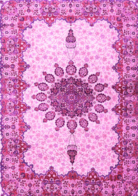 Medallion Pink Traditional Rug, tr4631pnk