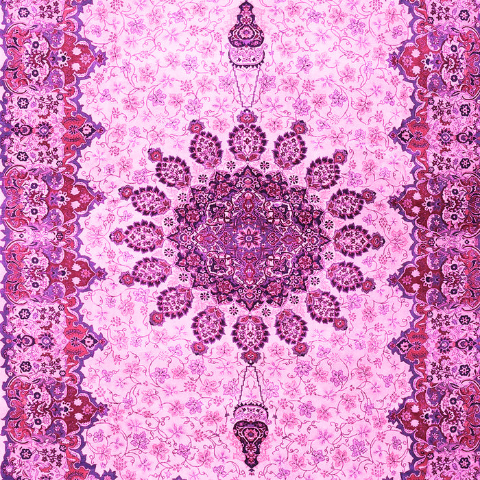 Medallion Pink Traditional Rug, tr4631pnk