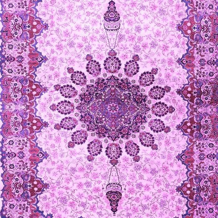 Medallion Purple Traditional Rug, tr4631pur