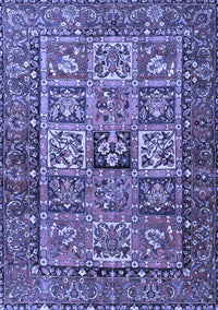 Animal Blue Traditional Rug, tr4632blu