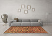 Machine Washable Animal Brown Traditional Rug in a Living Room,, wshtr4632brn