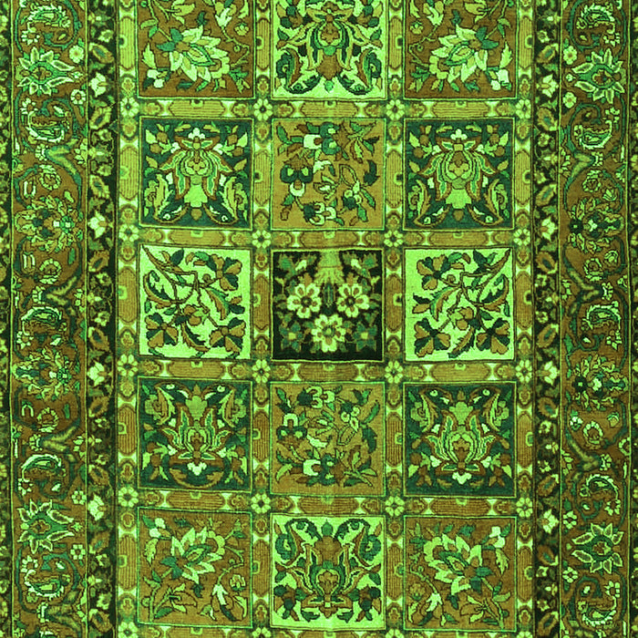 Animal Green Traditional Rug, tr4632grn