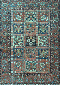 Animal Light Blue Traditional Rug, tr4632lblu