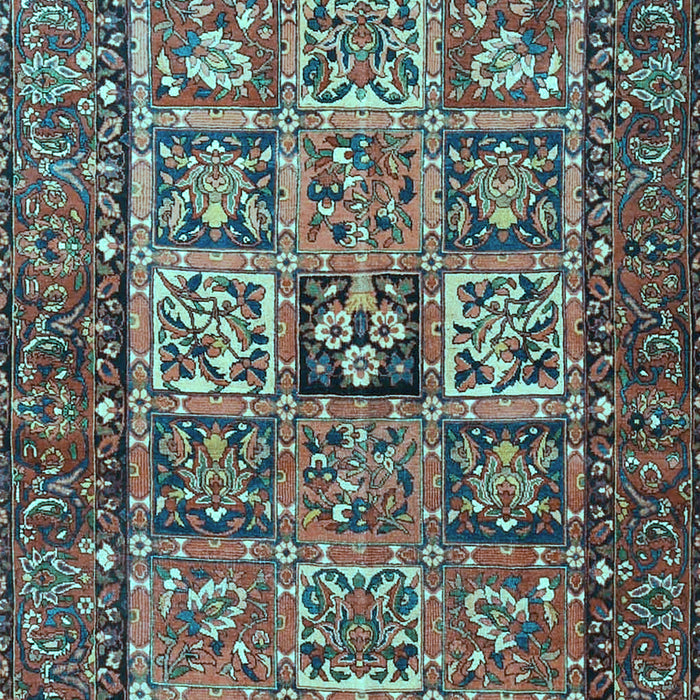Animal Light Blue Traditional Rug, tr4632lblu