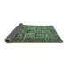 Sideview of Animal Turquoise Traditional Rug, tr4632turq