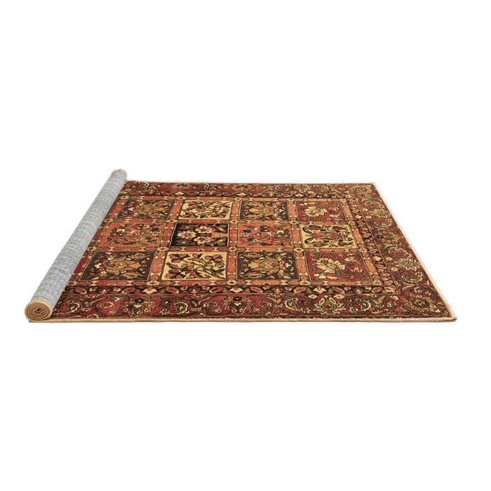 Sideview of Machine Washable Animal Brown Traditional Rug, wshtr4632brn