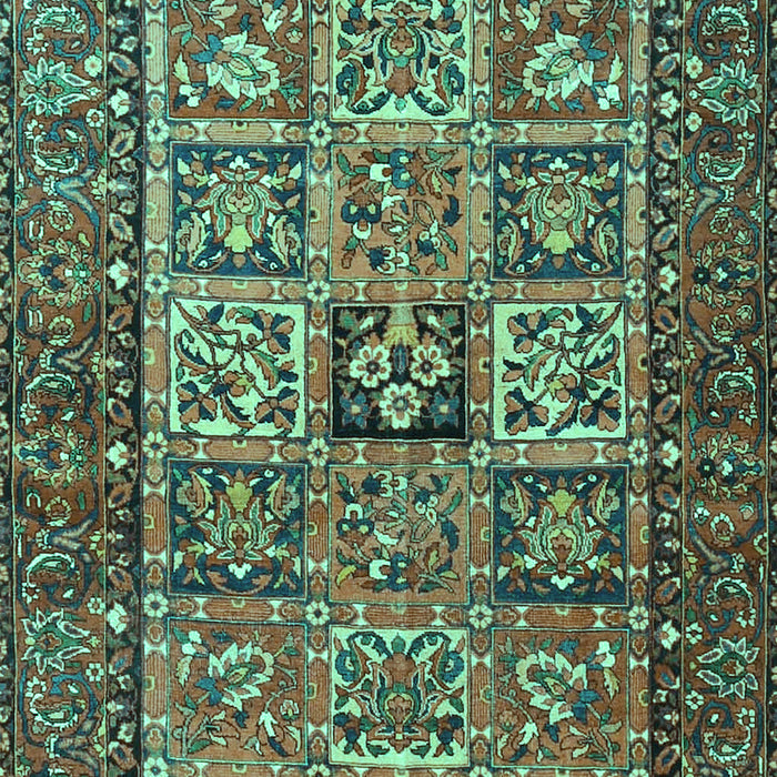 Machine Washable Animal Turquoise Traditional Area Rugs, wshtr4632turq
