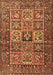 Machine Washable Animal Brown Traditional Rug, wshtr4632brn