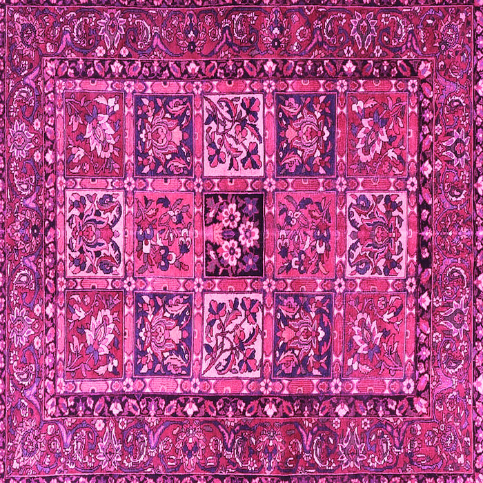 Square Animal Pink Traditional Rug, tr4632pnk