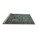 Sideview of Machine Washable Animal Light Blue Traditional Rug, wshtr4632lblu