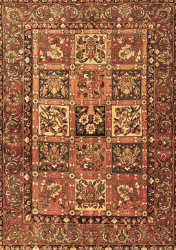 Animal Brown Traditional Rug, tr4632brn