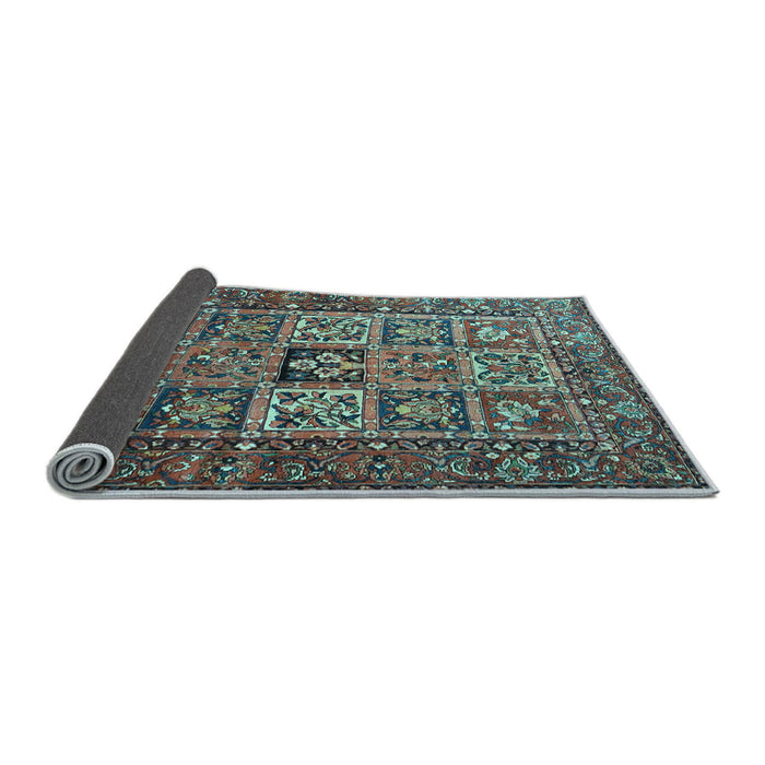 Sideview of Animal Light Blue Traditional Rug, tr4632lblu