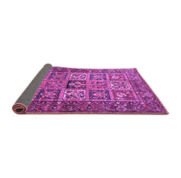 Sideview of Animal Purple Traditional Rug, tr4632pur