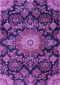 Medallion Purple Traditional Rug, tr4633pur