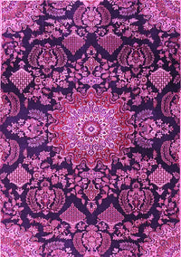 Medallion Pink Traditional Rug, tr4633pnk