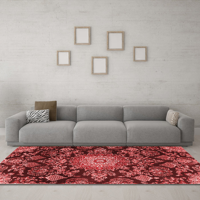 Traditional Red Washable Rugs