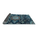 Sideview of Medallion Light Blue Traditional Rug, tr4633lblu