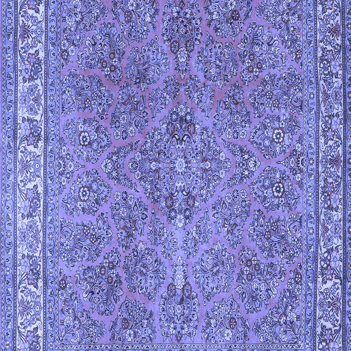 Machine Washable Persian Blue Traditional Rug, wshtr4634blu