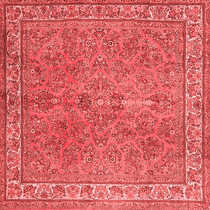 Machine Washable Persian Red Traditional Rug, wshtr4634red