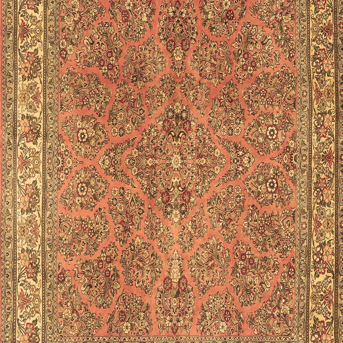 Machine Washable Persian Brown Traditional Rug, wshtr4634brn