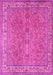 Machine Washable Persian Pink Traditional Rug, wshtr4634pnk