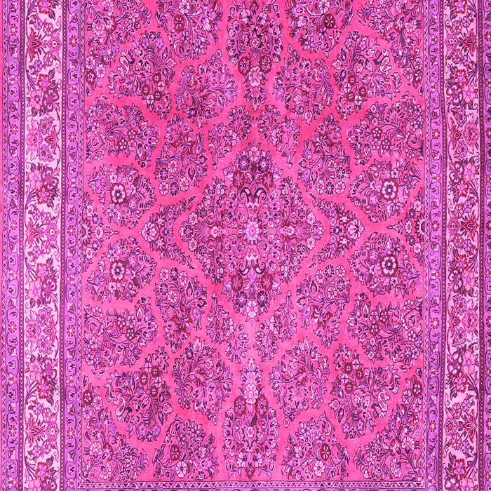 Machine Washable Persian Pink Traditional Rug, wshtr4634pnk