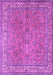 Machine Washable Persian Purple Traditional Area Rugs, wshtr4634pur