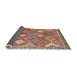Sideview of Traditional Camel Brown Persian Rug, tr4635