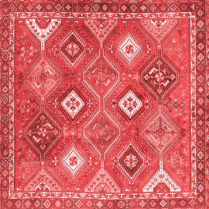 Machine Washable Persian Red Traditional Rug, wshtr4635red