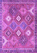 Machine Washable Persian Purple Traditional Area Rugs, wshtr4635pur