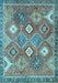 Machine Washable Persian Light Blue Traditional Rug, wshtr4635lblu