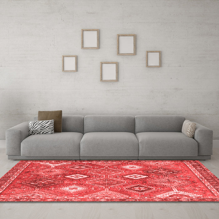 Traditional Red Washable Rugs