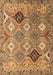 Machine Washable Persian Brown Traditional Rug, wshtr4636brn