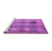 Sideview of Machine Washable Persian Purple Traditional Area Rugs, wshtr4636pur