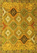 Machine Washable Persian Yellow Traditional Rug, wshtr4636yw