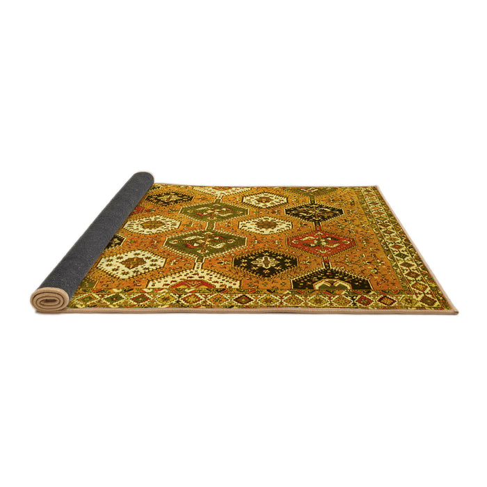Sideview of Persian Yellow Traditional Rug, tr4637yw
