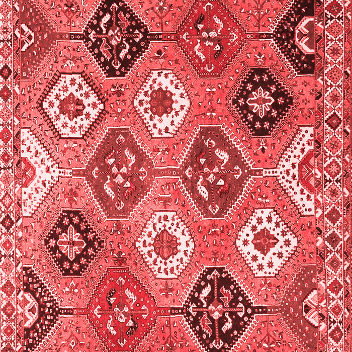 Machine Washable Persian Red Traditional Rug, wshtr4637red