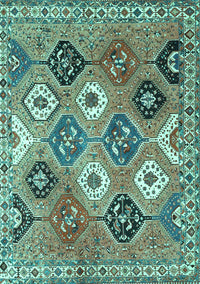 Persian Turquoise Traditional Rug, tr4637turq