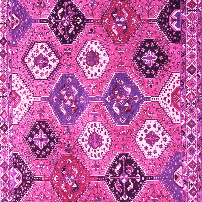 Machine Washable Persian Pink Traditional Rug, wshtr4637pnk