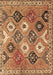 Machine Washable Persian Brown Traditional Rug, wshtr4637brn