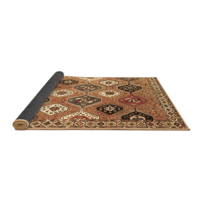 Sideview of Persian Brown Traditional Rug, tr4637brn